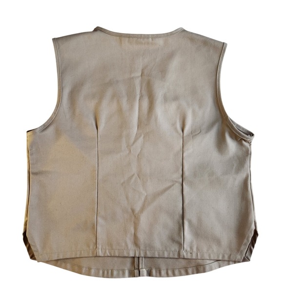 GIRL SCOUT Cadette Senior Ambassador Vest Teen Size Small Beige NWT #06252 - Picture 2 of 7